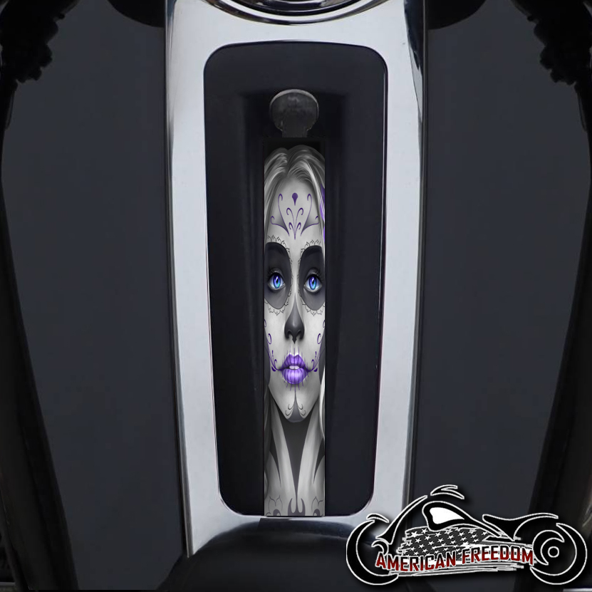 Harley Ultra Limited Dash Insert - Sugar Skull Purple